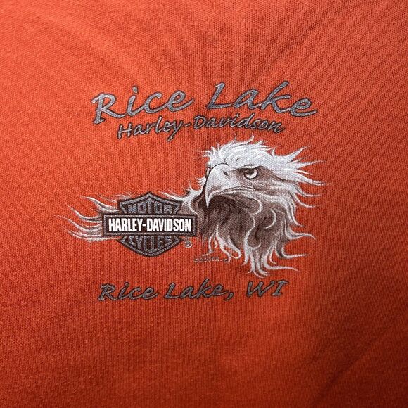 Harley Davidson Eagle Graphic Sleeveless Tank Top Women's Large Rice Lake WI - Picture 6 of 6